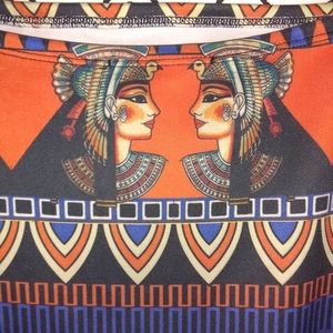 Egyptian print skirt